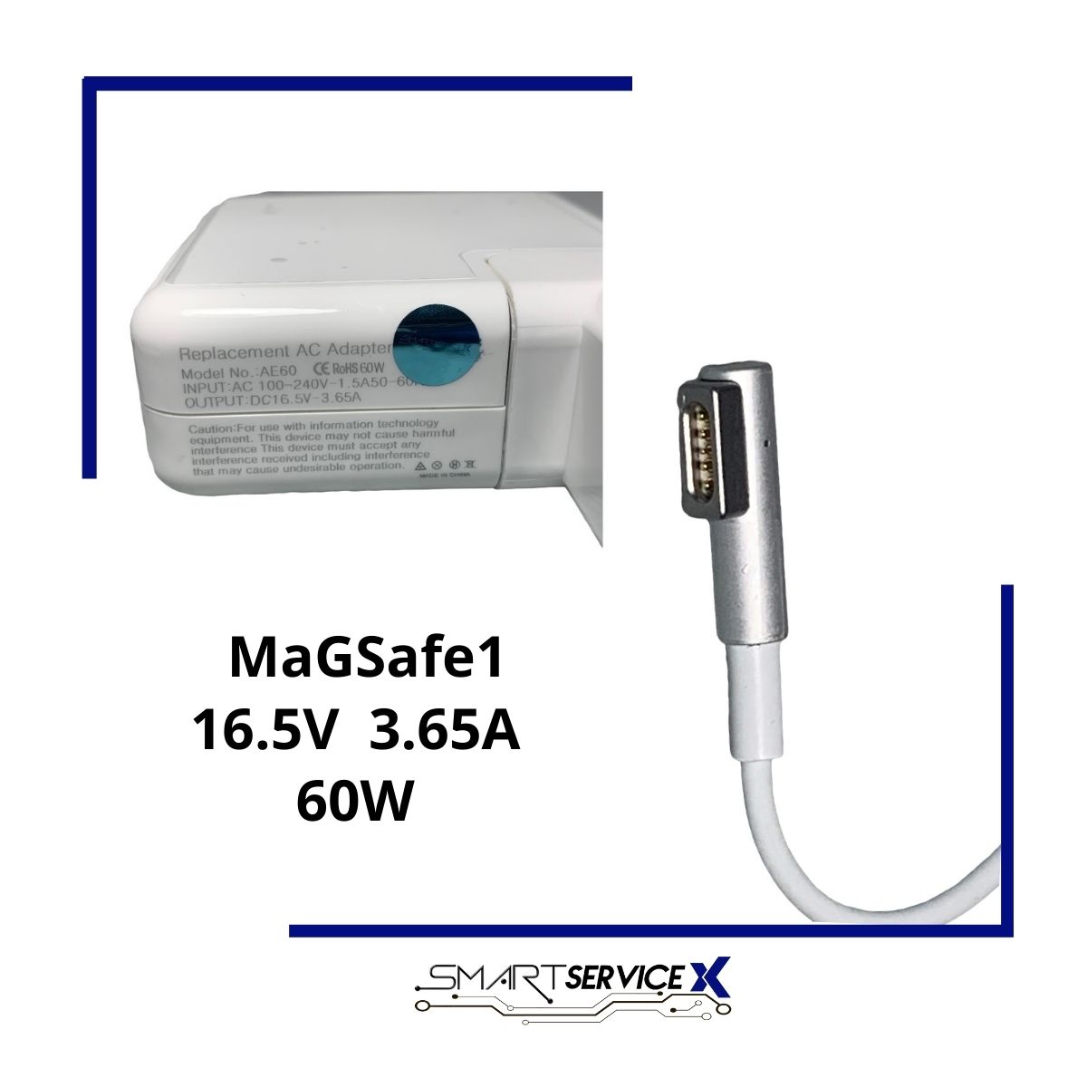 Cargador Macbook Retina 16.5V/3.65A/60w Magsafe 2